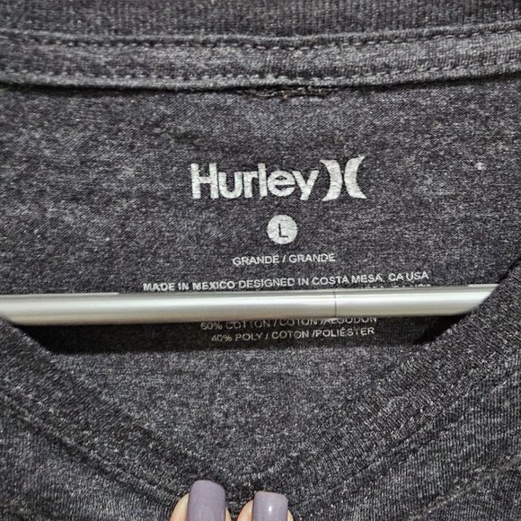 Men's Hurley Large T-Shirt - Picture 3 of 3